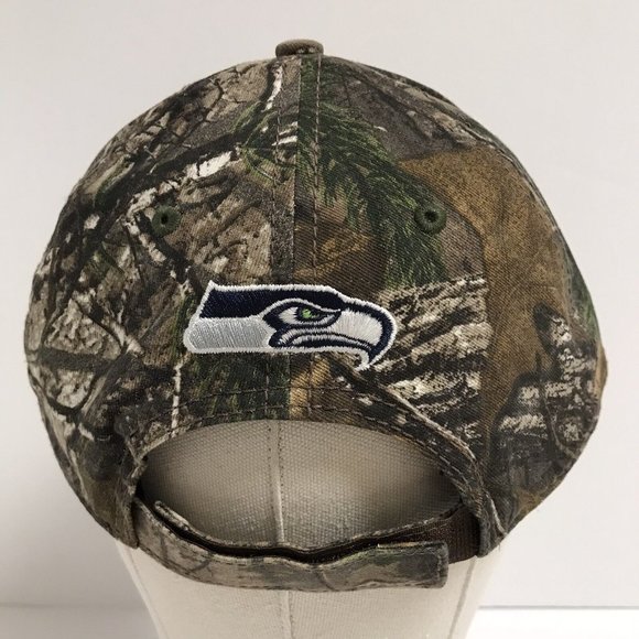 Seattle Seahawks Tree Camouflage Adjustable Hat - Picture 3 of 7